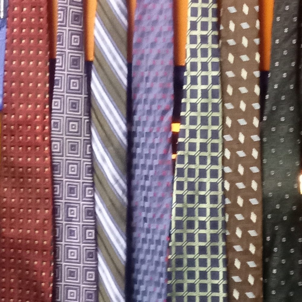 John W. Nordstrom Men's Tie Set - Red, Gray, Blue, Green, Brown